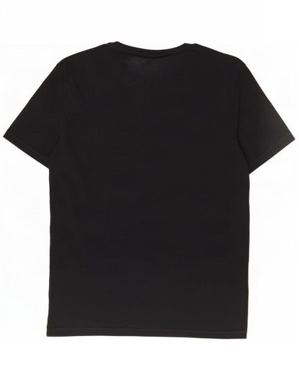 Camiseta Cos masculina regular grande algodão preto