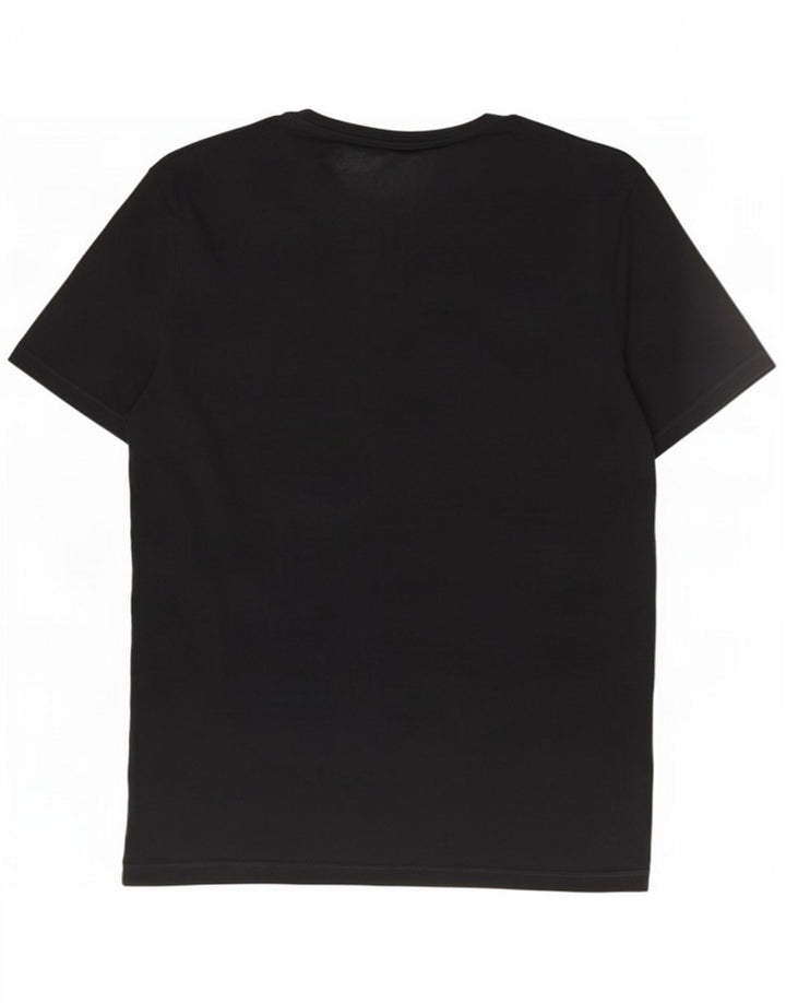 Camiseta Cos masculina regular grande algodão preto