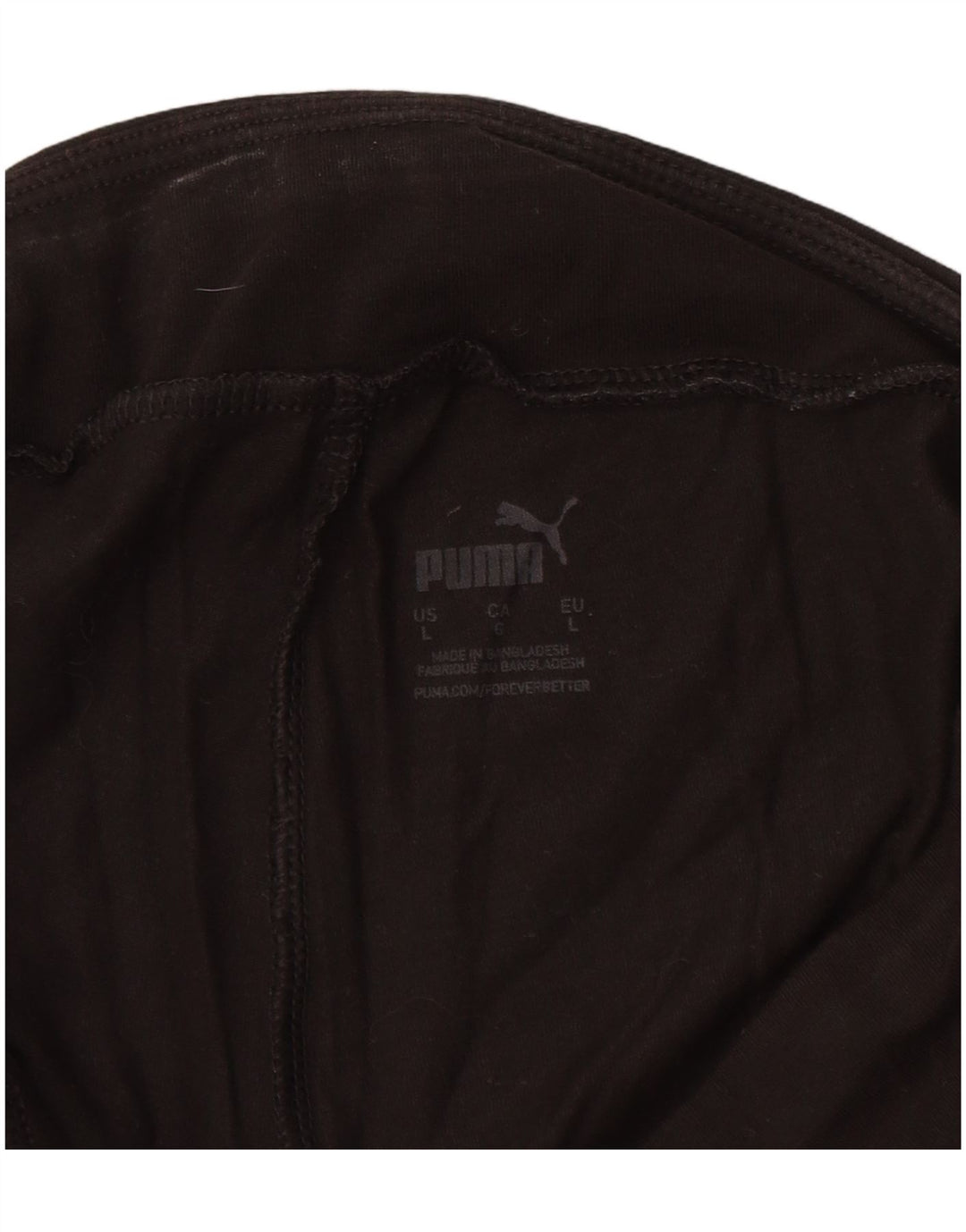 Leggings PUMA Feminino UK 14 Grande Algodão Preto