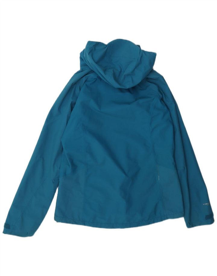 Jaqueta de chuva feminina com capuz Berghaus UK 12 poliamida azul médio