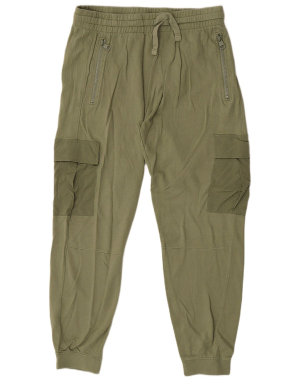 Bear Mens Cargo Calças de treino Joggers grandes de algodão cáqui