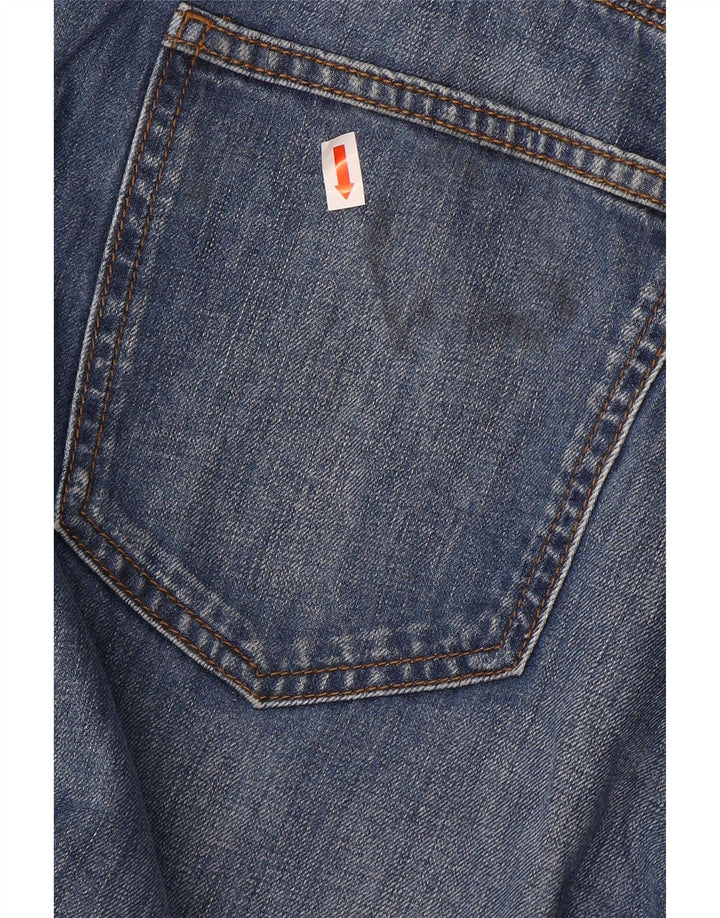 Marks & Spencer Masculino Autograph Straight Jeans W42 L27 Azul Algodão