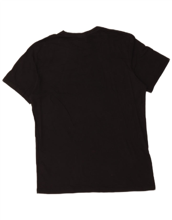 Camiseta masculina Hugo Boss grande algodão preto