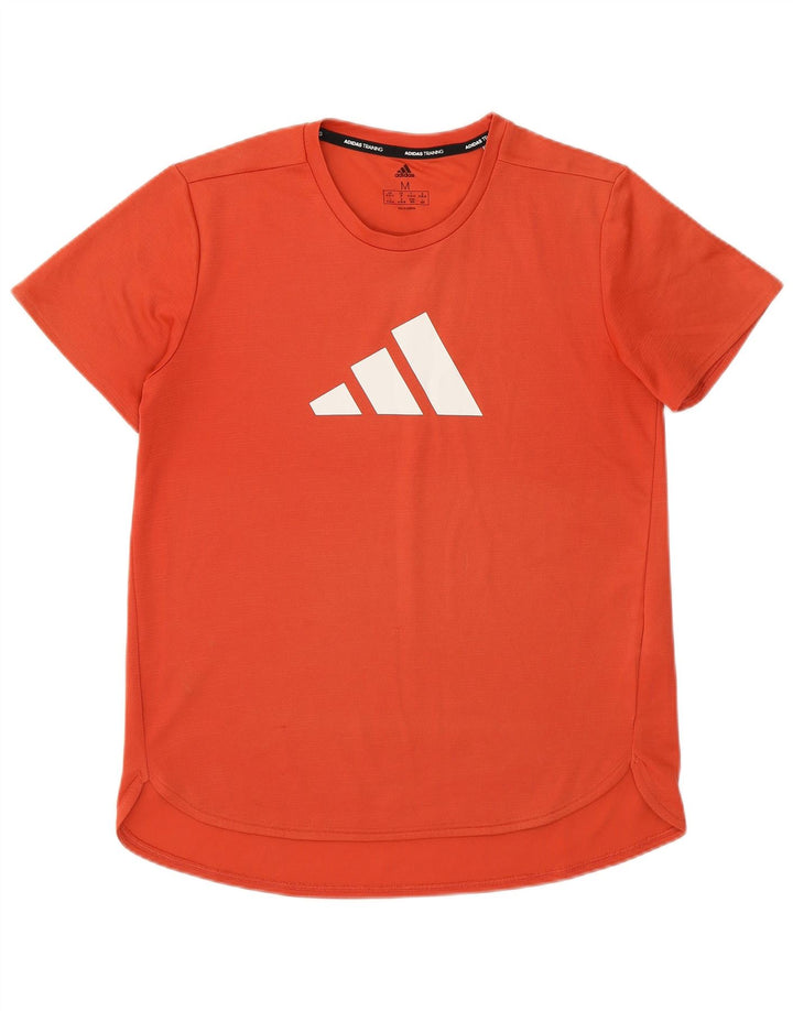 Adidas Camiseta Feminina Graphic Top UK 12/14 Médio Laranja Poliéster