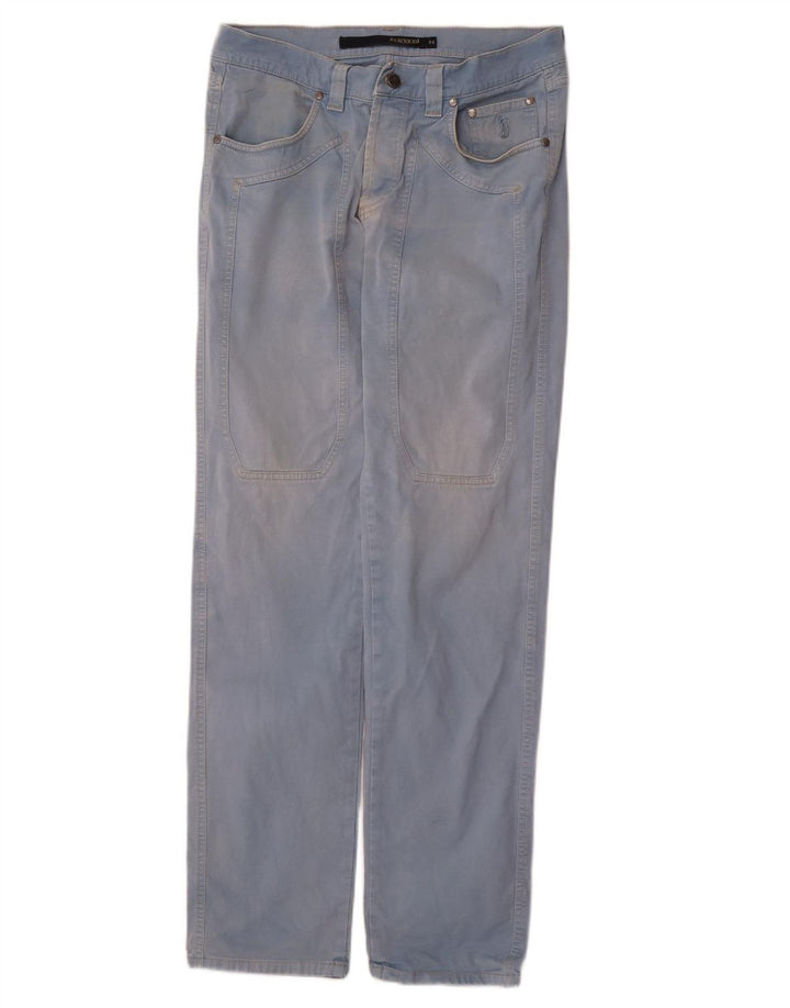 Calça casual reta masculina JECKERSON W34 L33 algodão azul