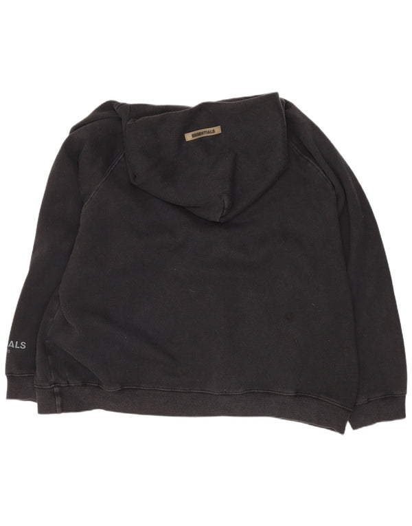 Moletom com capuz vintage masculino gráfico solto Jumper grande algodão preto