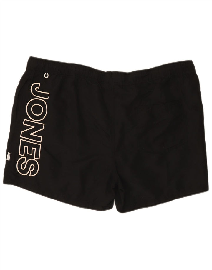 Shorts de natação masculino Jack & Jones gráfico 2XL poliéster preto