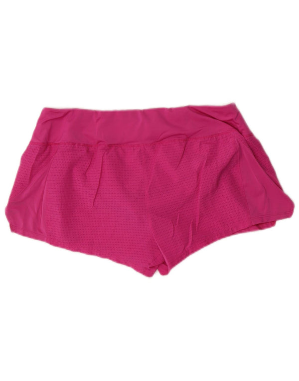 Shorts esportivos femininos NIKE Dri Fit UK 14 médio rosa poliéster