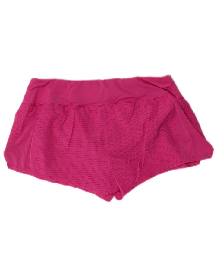 Shorts esportivos femininos NIKE Dri Fit UK 14 médio rosa poliéster