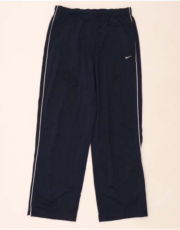 Calça de treino masculina Nike UK 44/46 XL azul marinho poliéster