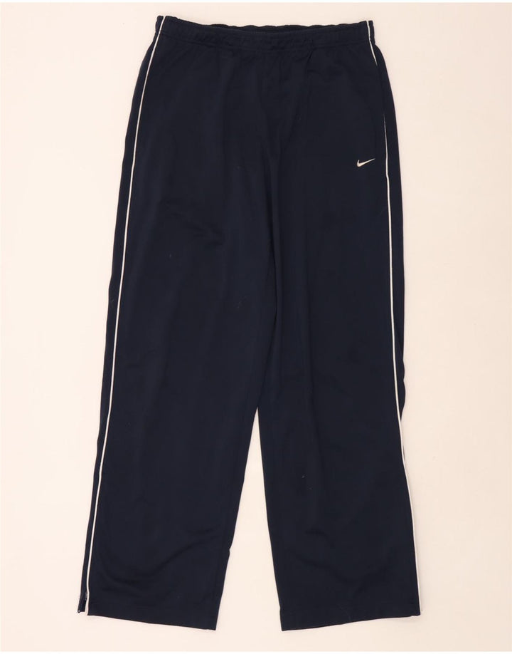 Calça de treino masculina Nike UK 44/46 XL azul marinho poliéster