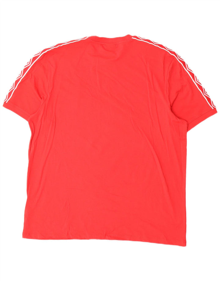 Camiseta gráfica masculina Umbro Top 3XL algodão vermelho