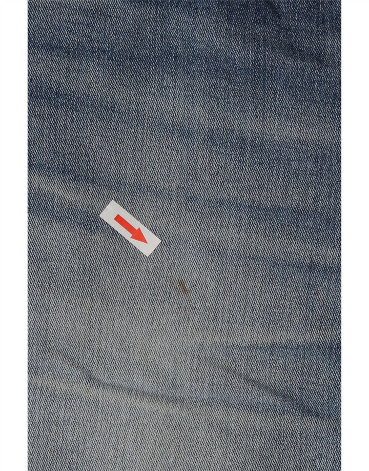 Wrangler Mens Straight Jeans W38 L31 Azul Algodão