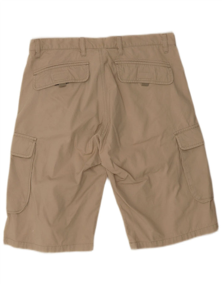 BELFE & BELFE Shorts cargo masculino W34 grande algodão bege