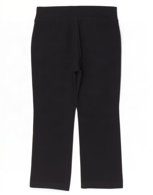 Marks & Spencer Womens High Waist Casual Trousers UK 20 2XL W42 L29 Black