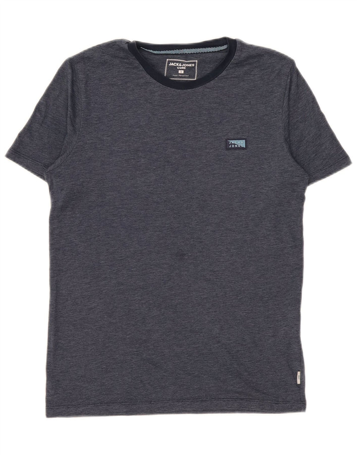 Camiseta masculina Jack & Jones top pequeno algodão azul marinho