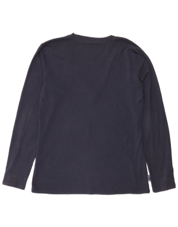 Champion Womens Easy Fit Top Long Sleeve UK 18 XL Navy Blue Cotton