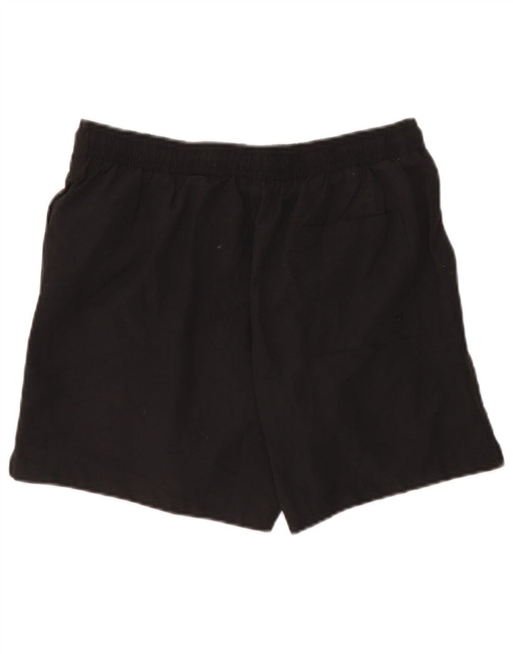 Shorts de natação masculino Calvin Klein gráfico médio preto poliéster