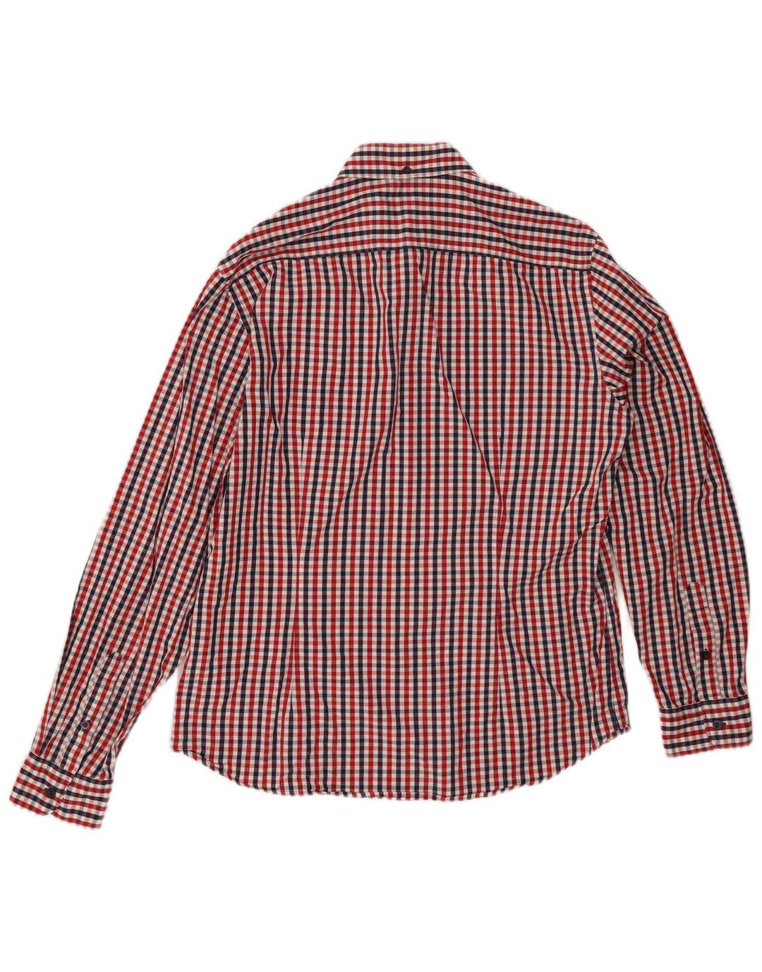 Camisa masculina GAS XL algodão guingão vermelho