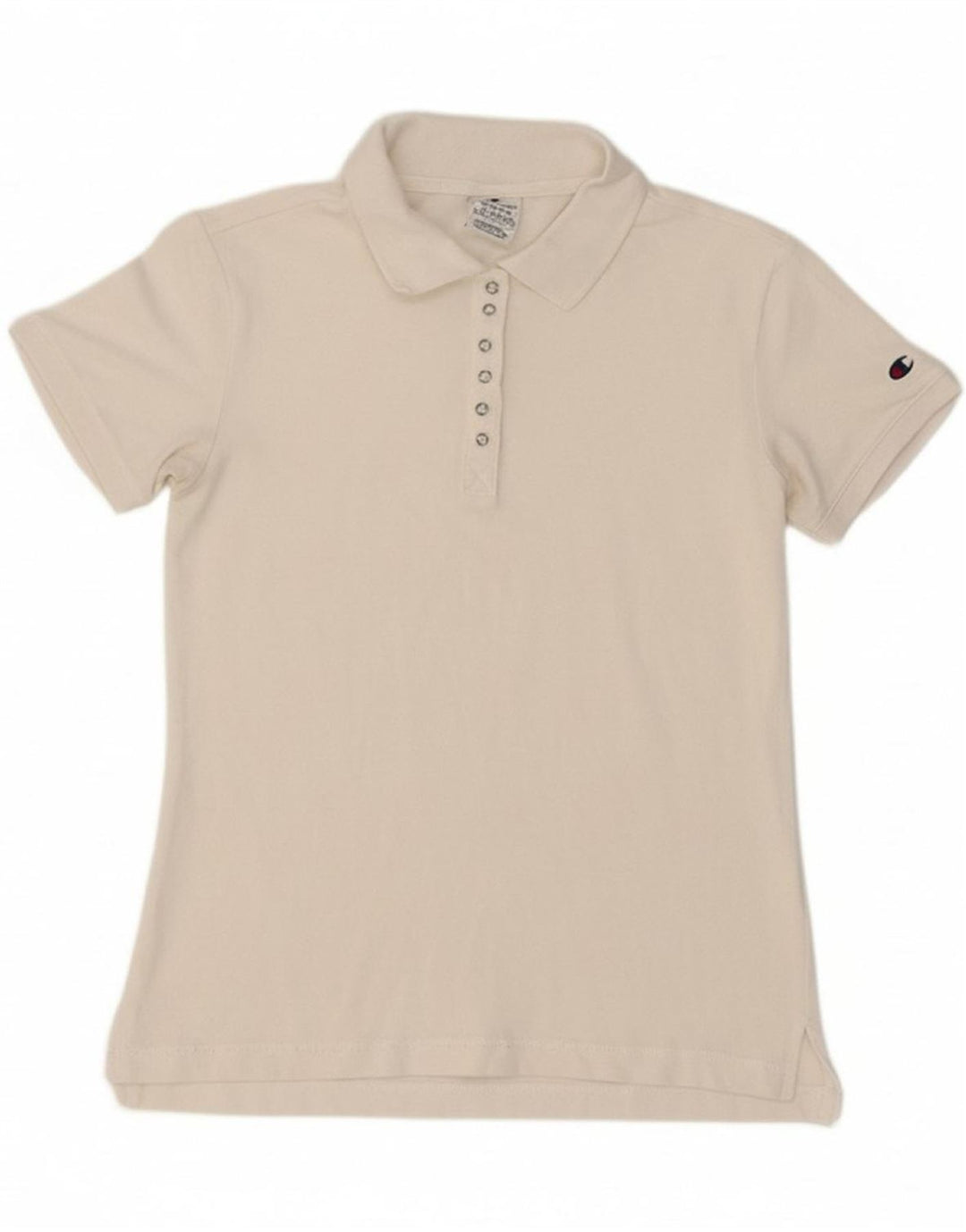 Camisa polo feminina CHAMPION UK 12 algodão branco médio