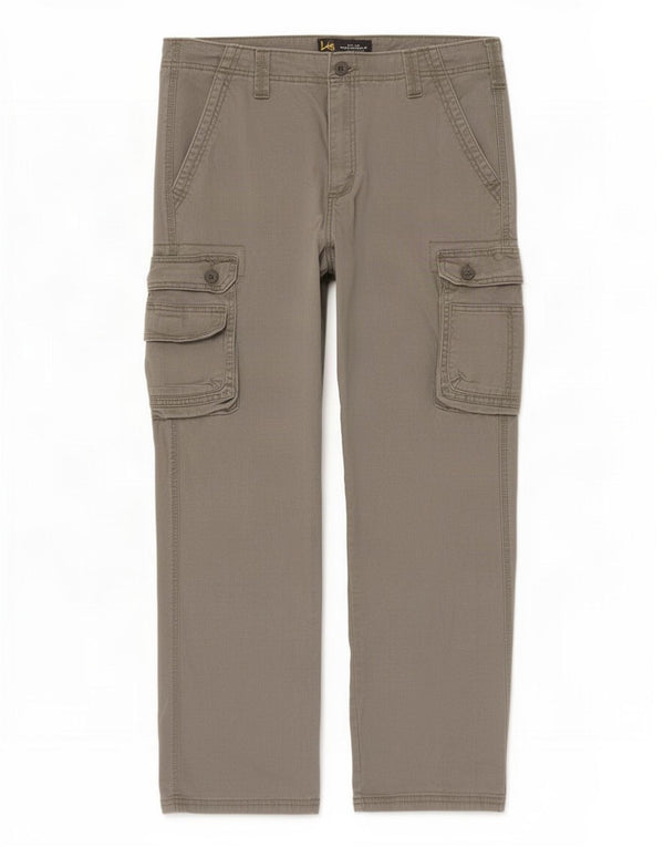 Calça cargo reta masculina Lee W32 L31 cinza
