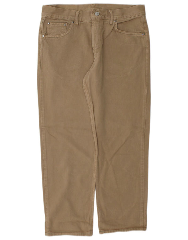 Carrera Mens Cropped Straight Jeans W32 L26 Beige