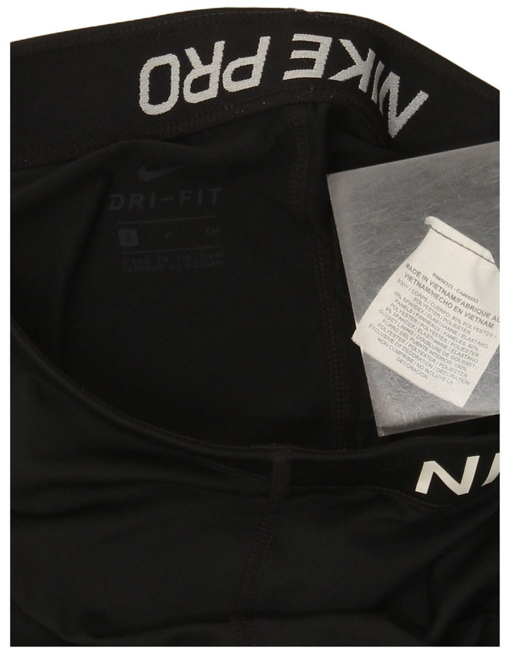 Leggings Nike Dri Fit Graphic Capri UK 8 Pequeno Poliéster Preto