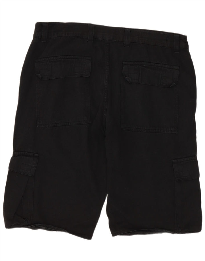 Shorts cargo masculino vintage W34 grande preto