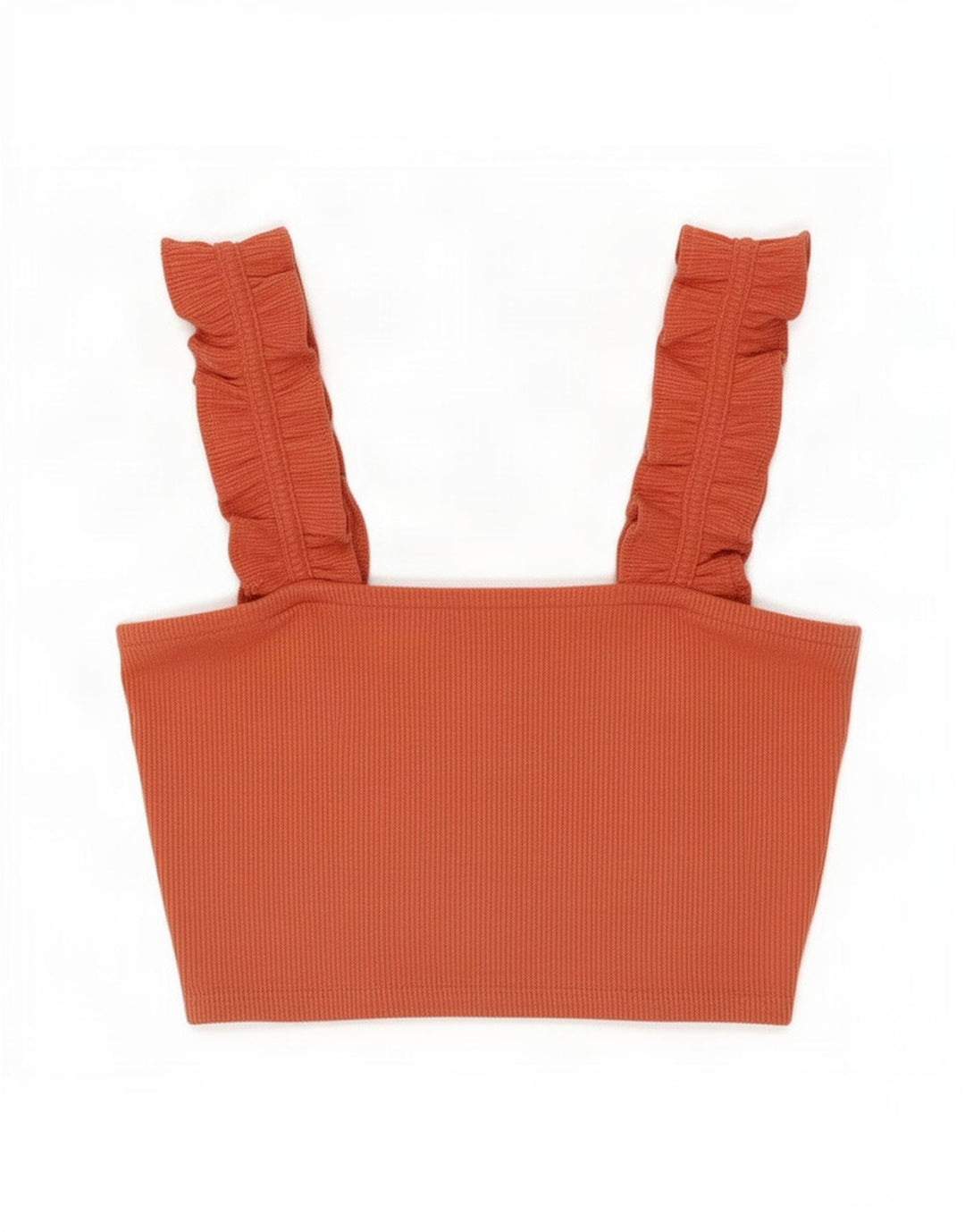Zara Womens Crop Top UK 8 Pequeno Poliéster Laranja