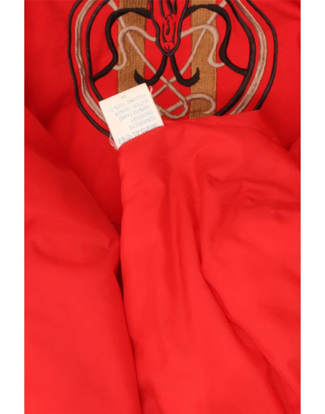 Jaqueta utilitária masculina vintage IT 54 2XL poliamida vermelha