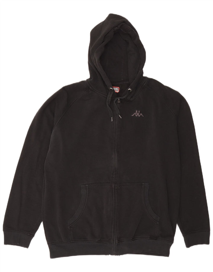 Suéter masculino Kappa com capuz e zíper 2XL preto