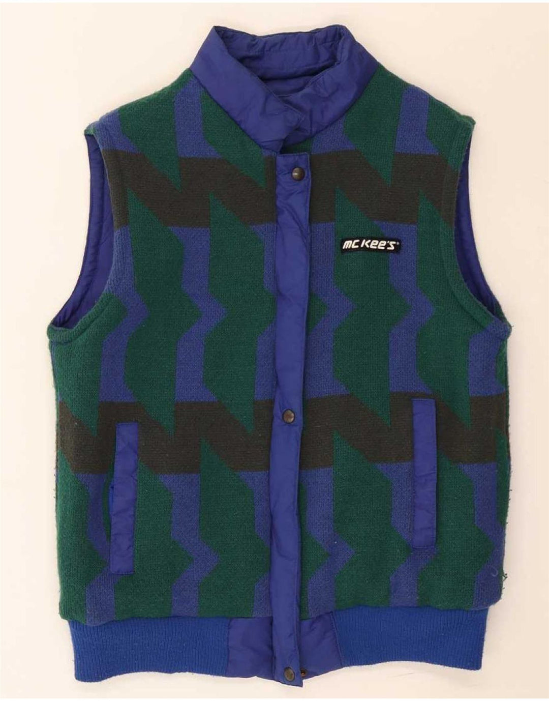 Colete reversível masculino MC Kee's IT 44 XS azul algodão