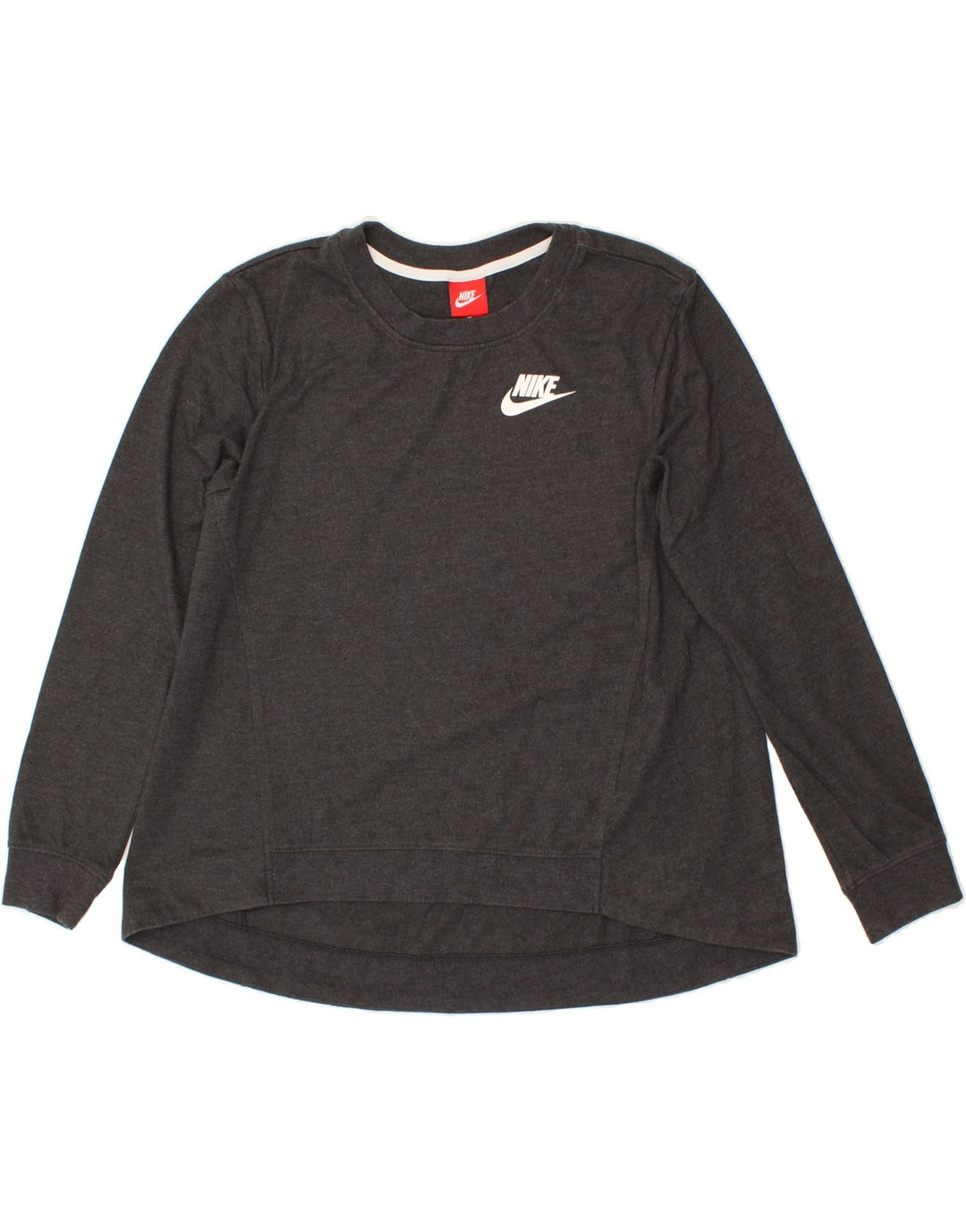 NIKE Womens Sweatshirt Jumper UK 14 Medium Grey Vintage Nike and Second-Hand Nike from Messina Hembry 