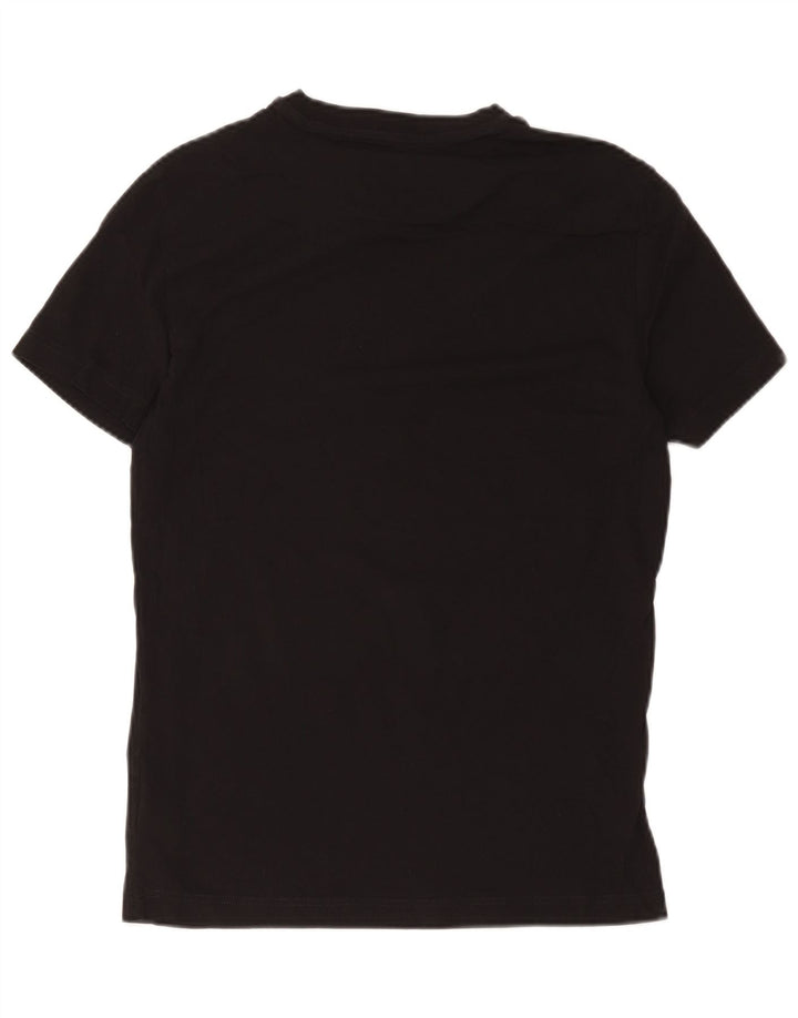 Calvin Klein Jeans Camiseta masculina gráfica Top médio algodão preto