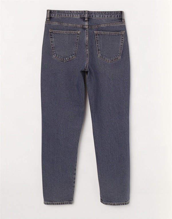 Calça jeans feminina Topshop Mom Tapered W30 L27 algodão azul