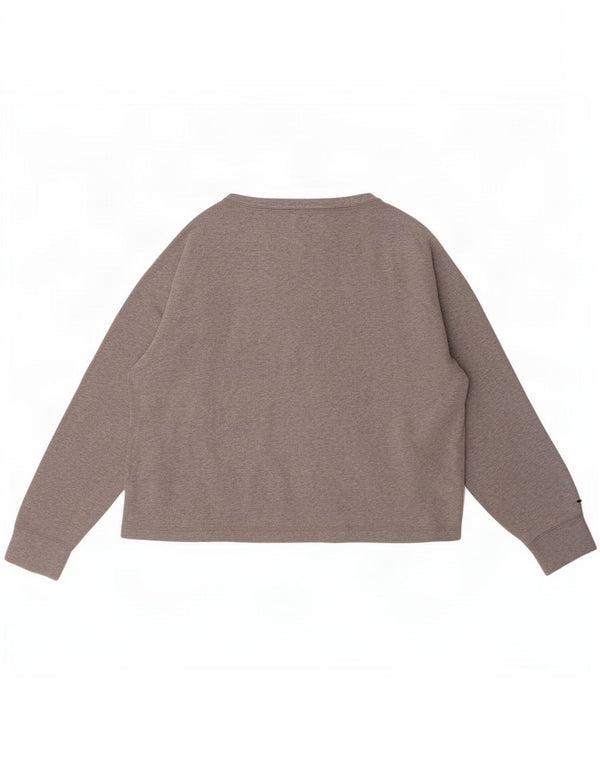 Champion moletom feminino cropped UK 16 grande algodão cinza