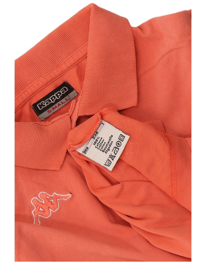 Camisa polo masculina Kappa pequena laranja algodão