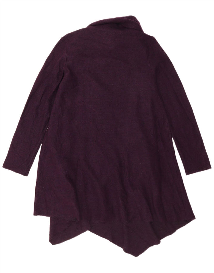 Suéter feminino de cardigã oversized com palangre Fase Oito Reino Unido 10 pequeno roxo