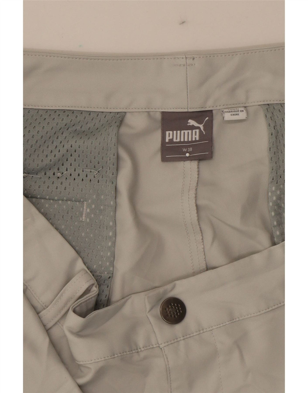 PUMA Mens Chino Shorts W38 XL Grey Vintage Puma and Second-Hand Puma from Messina Hembry 