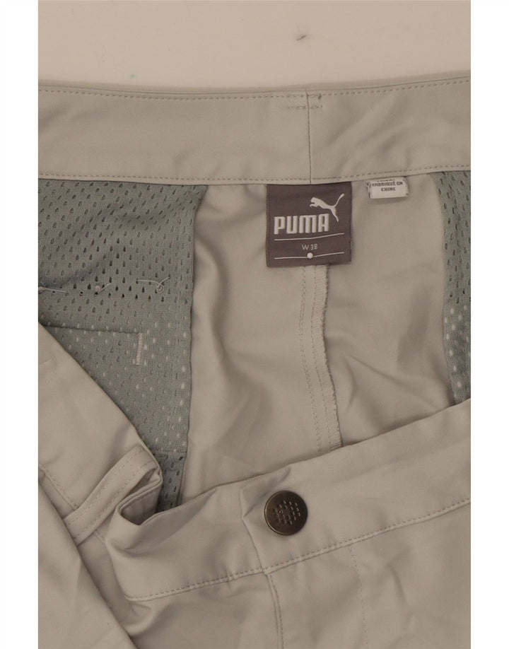 PUMA Mens Chino Shorts W38 XL Grey Vintage Puma and Second-Hand Puma from Messina Hembry 
