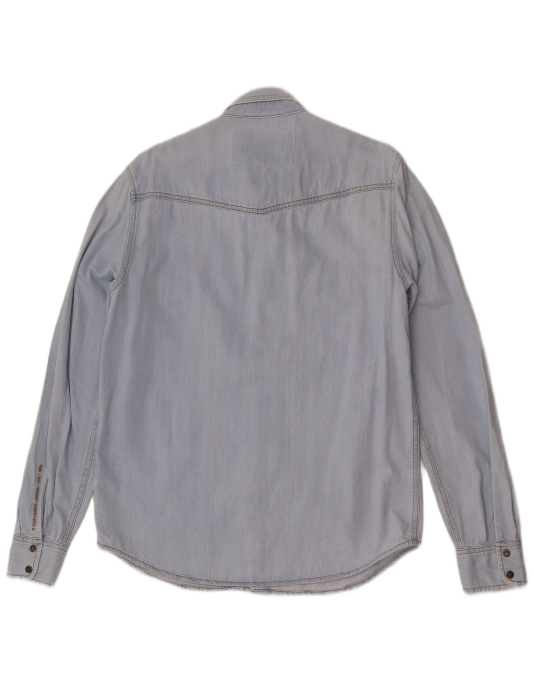 Camisa jeans masculina Diesel grande algodão azul