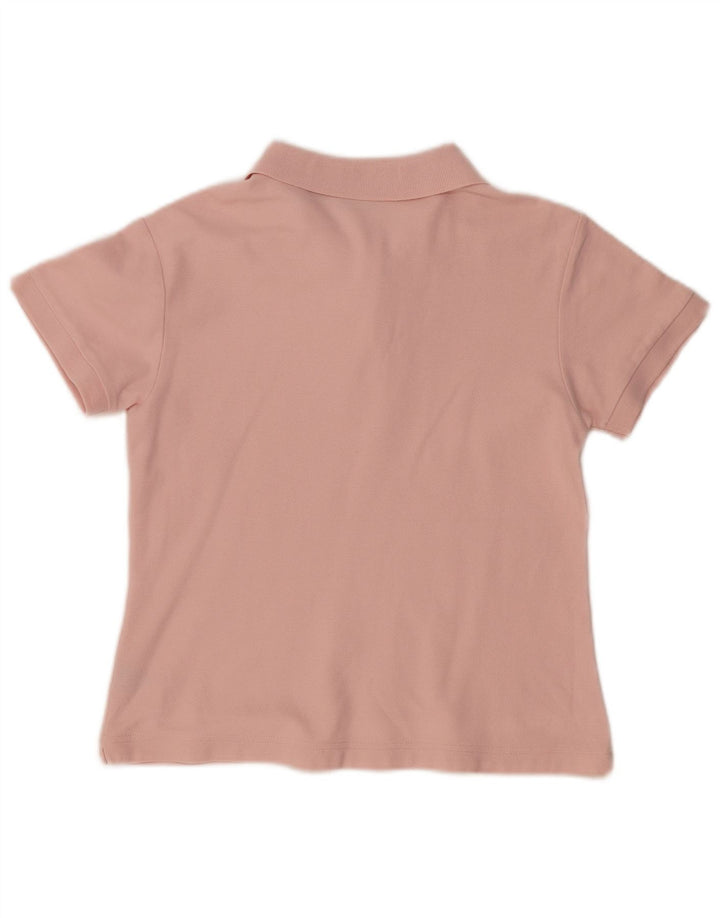 Camisa polo feminina Fila UK 16 grande algodão rosa