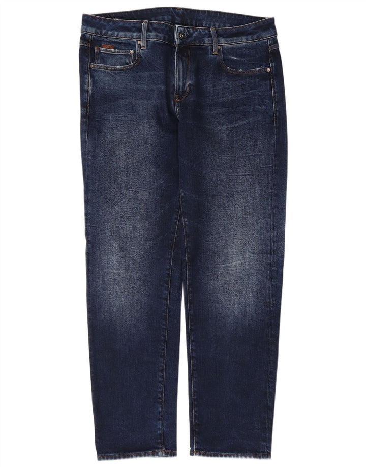 Jeans retos femininos G-Star W30 L32 algodão azul
