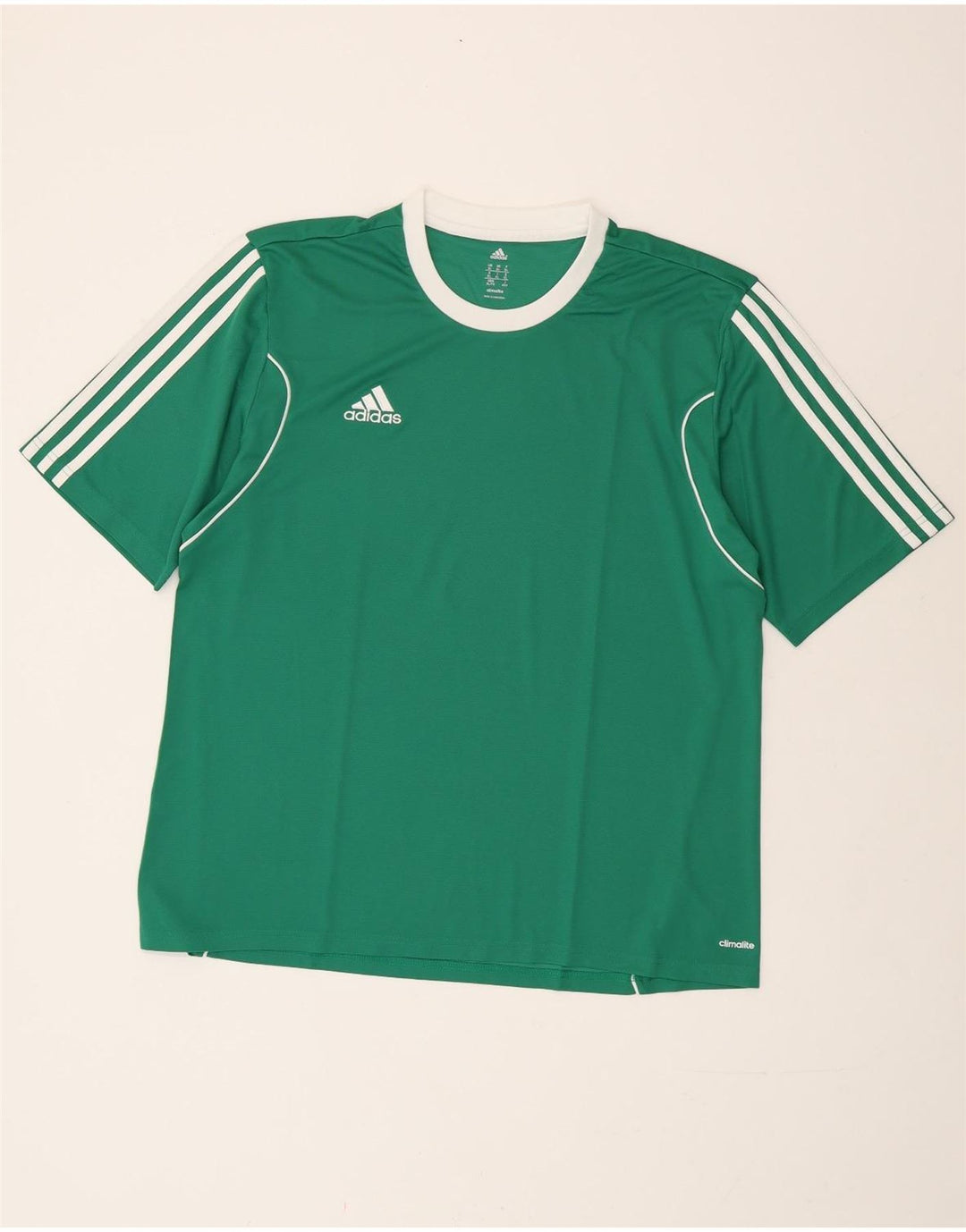 Adidas Masculino Climalite Camiseta Top XL Verde Poliéster