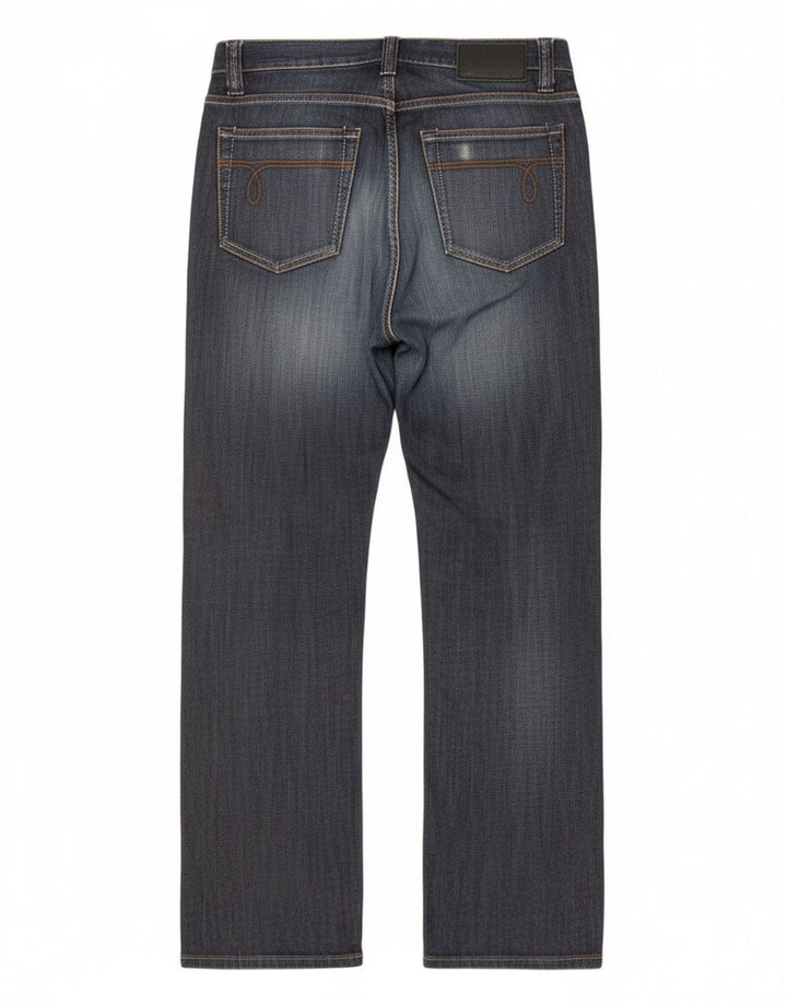 Calça jeans reta feminina Calvin Klein W30 L30 algodão azul