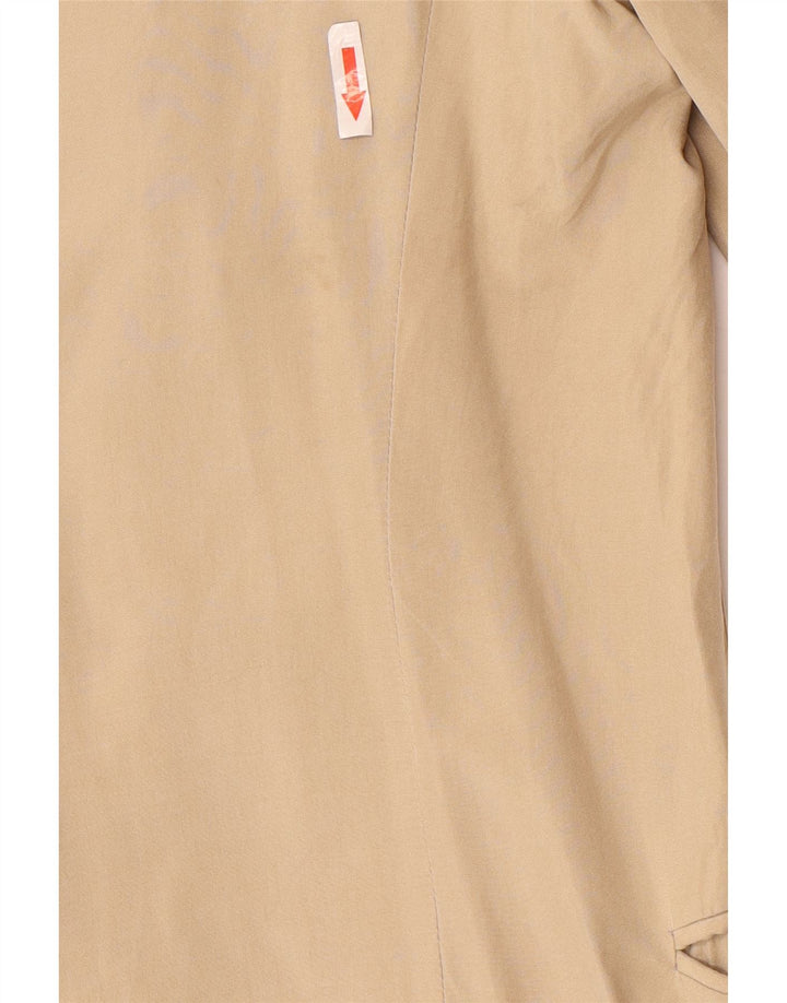 Jaqueta blazer masculina Pal Zileri com peito duplo IT 50 seda bege grande