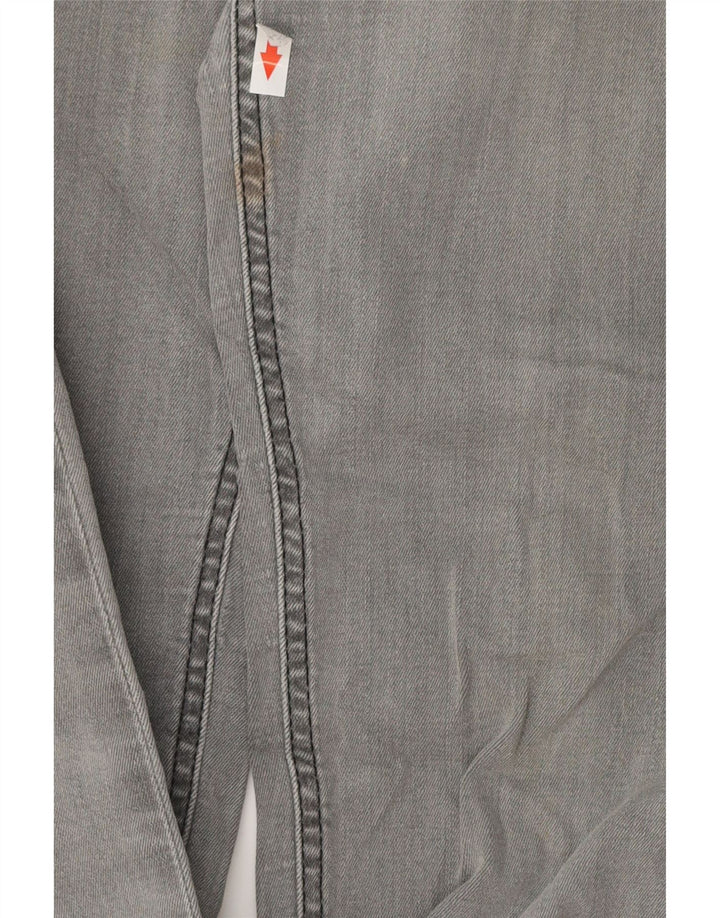 ZARA Jeans feminino queimado EU 38 pequeno W28 L32 cinza