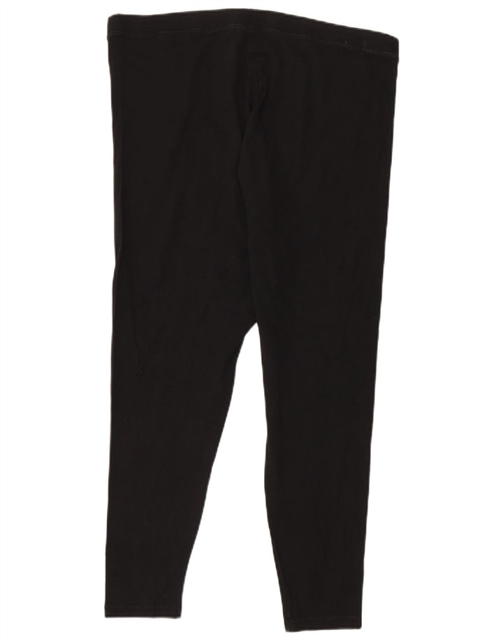 Leggings femininos Marks & Spencer UK 20 2XL algodão preto
