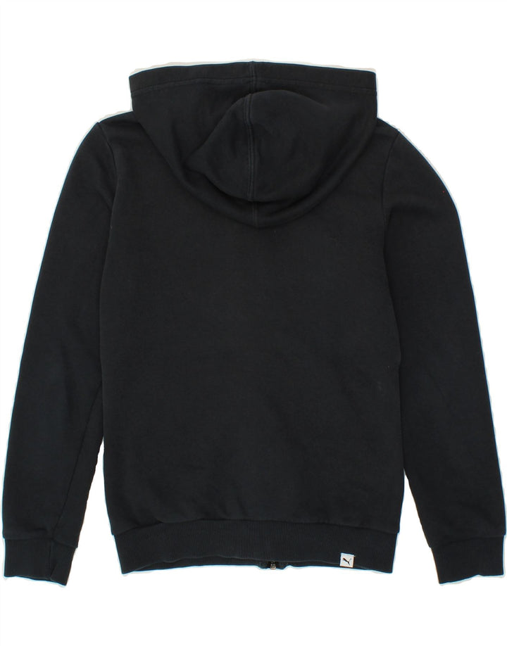 PUMA Boys Zip Hoodie Sweater 11-12 Years  Black Cotton Vintage Puma and Second-Hand Puma from Messina Hembry 