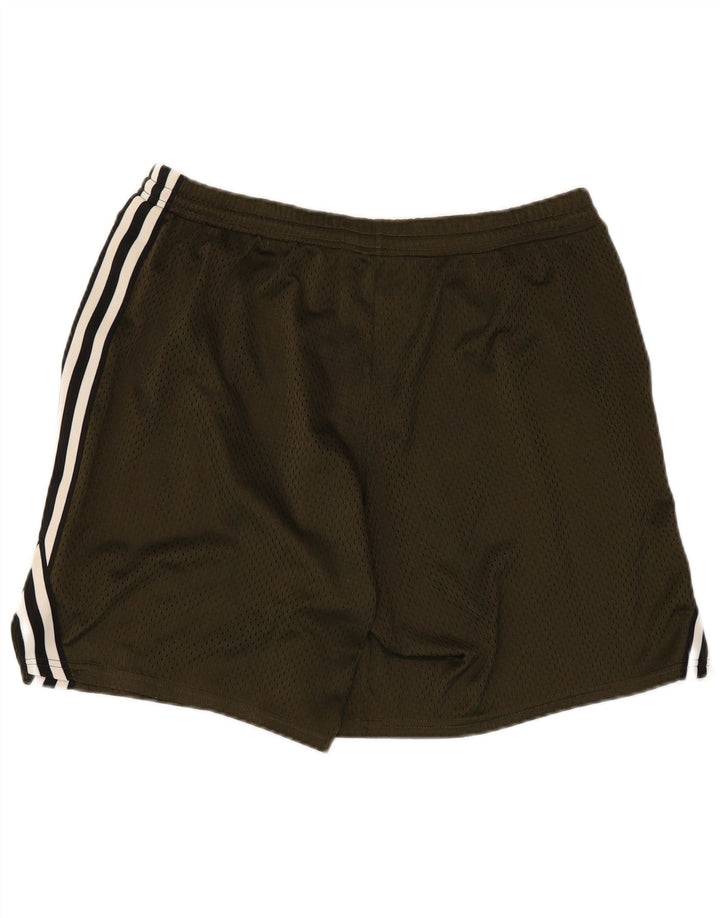 Shorts esportivos masculinos Champion grande poliéster listrado verde
